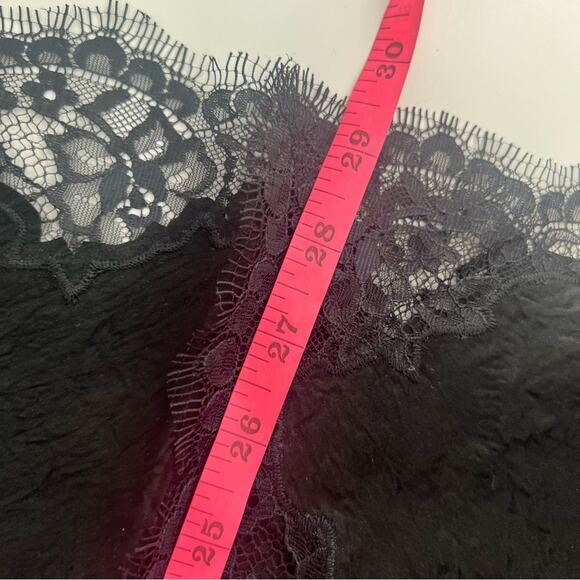 NWT J. Crew Gwyneth lace-trim slip skirt in textured satin black sz S - Picture 7 of 9